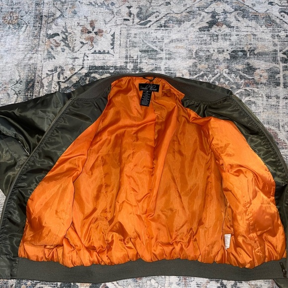 Olive Green Bomber Jacket - Picture 4 of 5